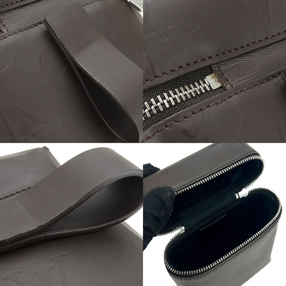 Louis Vuitton Pouch M46550 Monogram Grass Leather Brown Ray Unisex(Unisex)