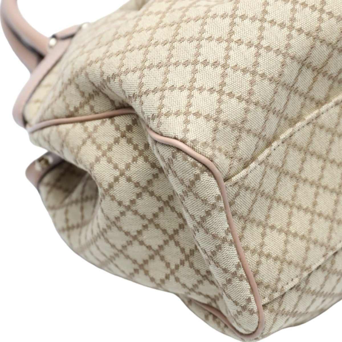 Gucci Tote Bag 211944 Gg Canvas Beige Handbag Diamante Canvas Women