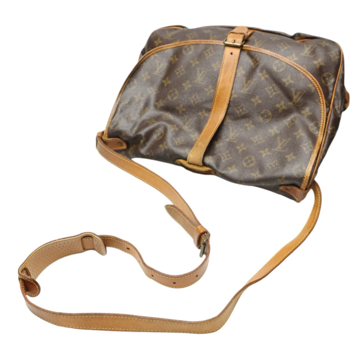 Louis Vuitton Shoulder Bag M42254 Monogram Canvas Monogram Canvas, Leather Brown Samuel 35 Monogram