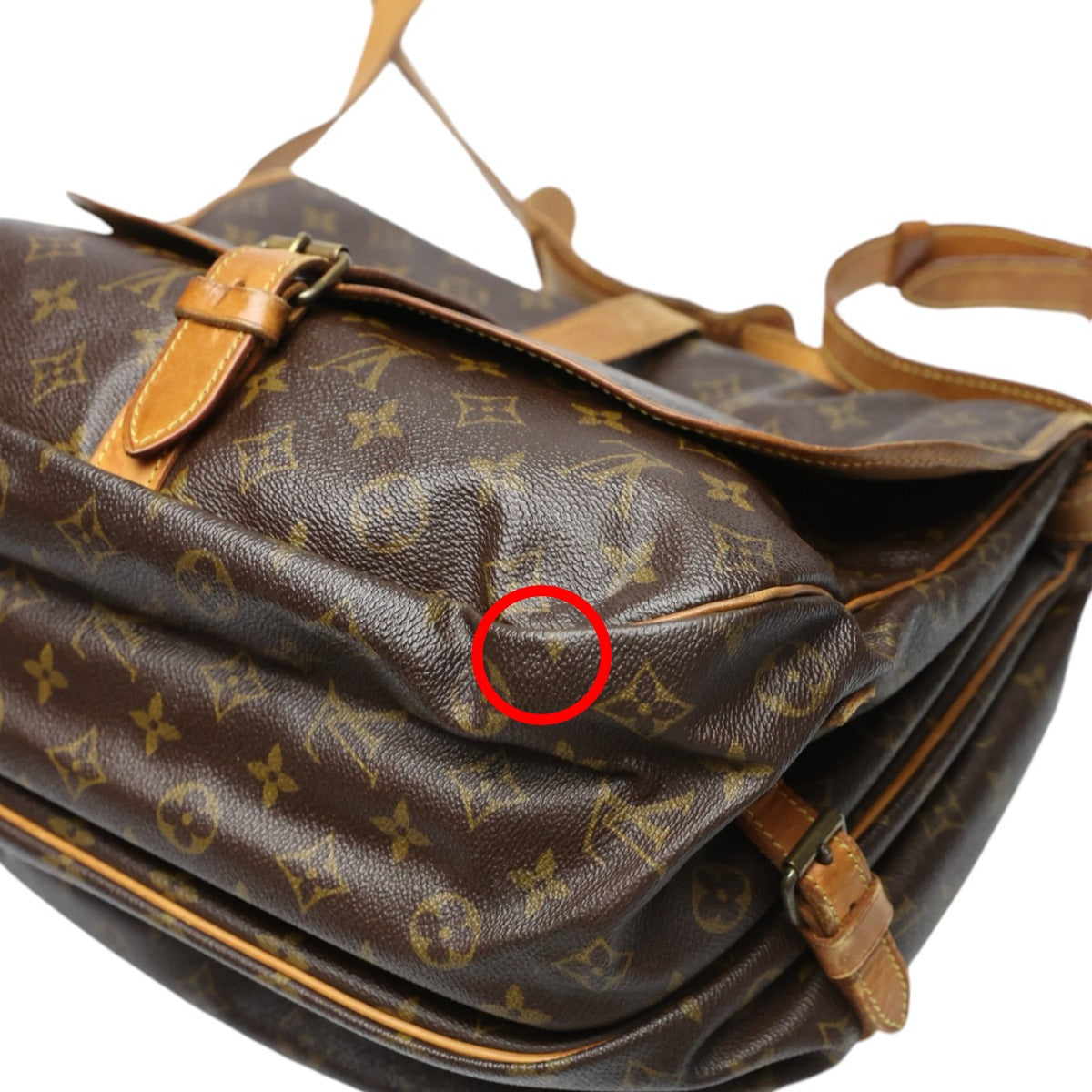 Louis Vuitton Shoulder Bag M42254 Monogram Canvas Monogram Canvas, Leather Brown Samuel 35 Monogram
