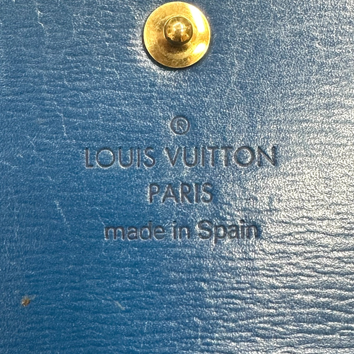 Louis Vuitton Long Wallet Purse M63385 Epi Leather Toledo Blue Long Wallet Purse Epi Porte Tresor