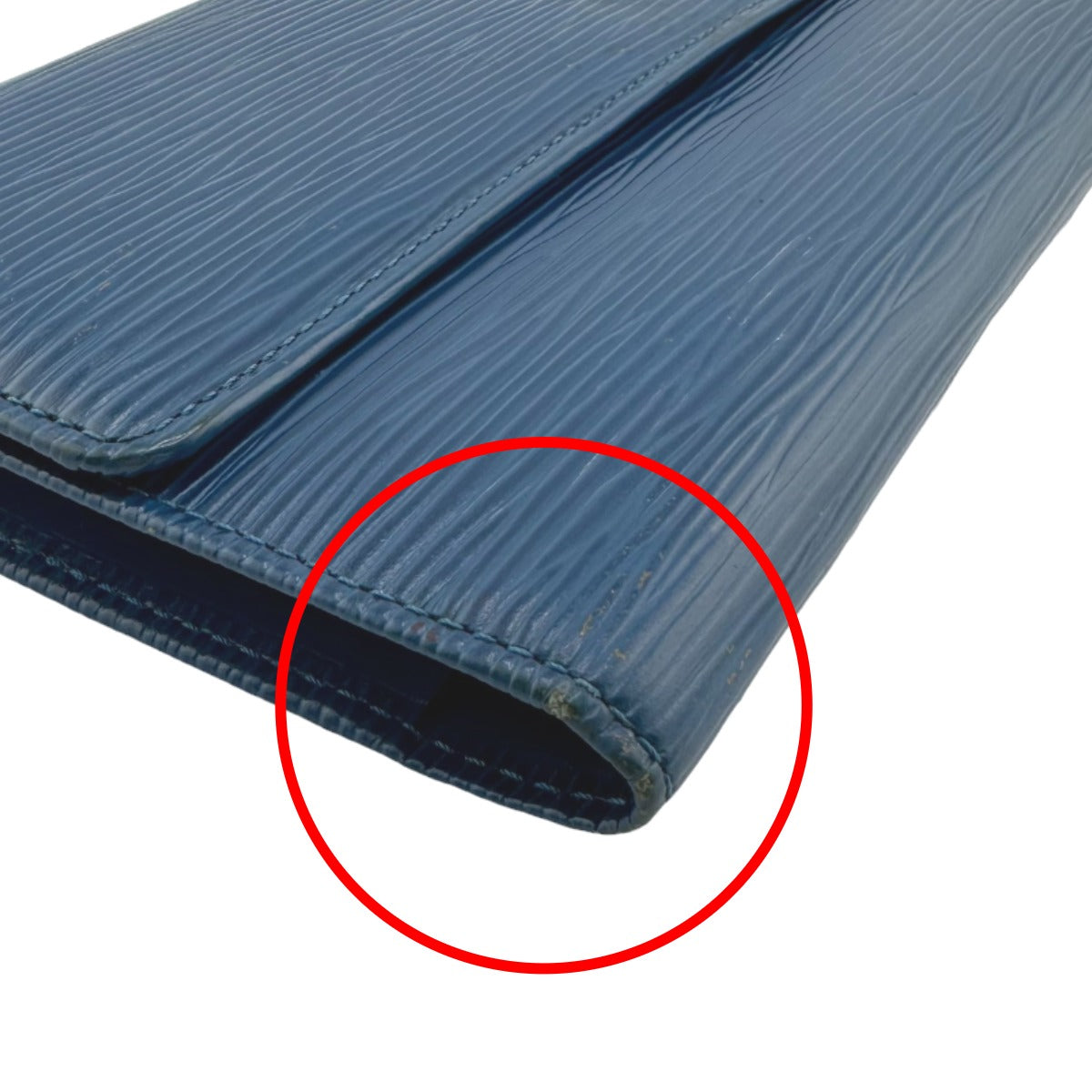 Louis Vuitton Long Wallet Purse M63385 Epi Leather Toledo Blue Long Wallet Purse Epi Porte Tresor