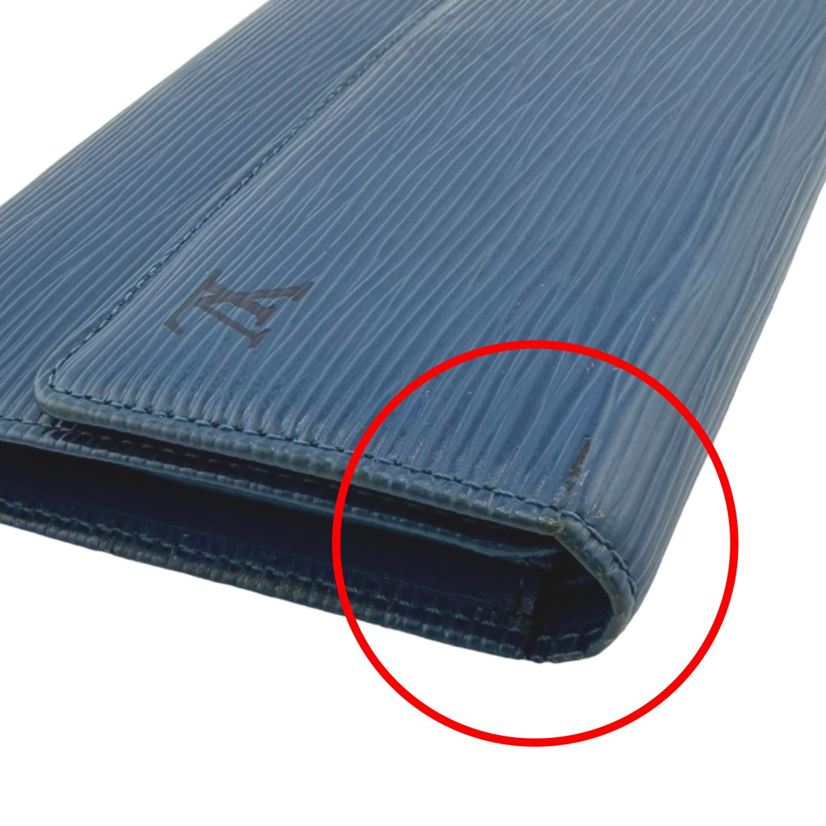 Louis Vuitton Long Wallet Purse M63385 Epi Leather Toledo Blue Long Wallet Purse Epi Porte Tresor