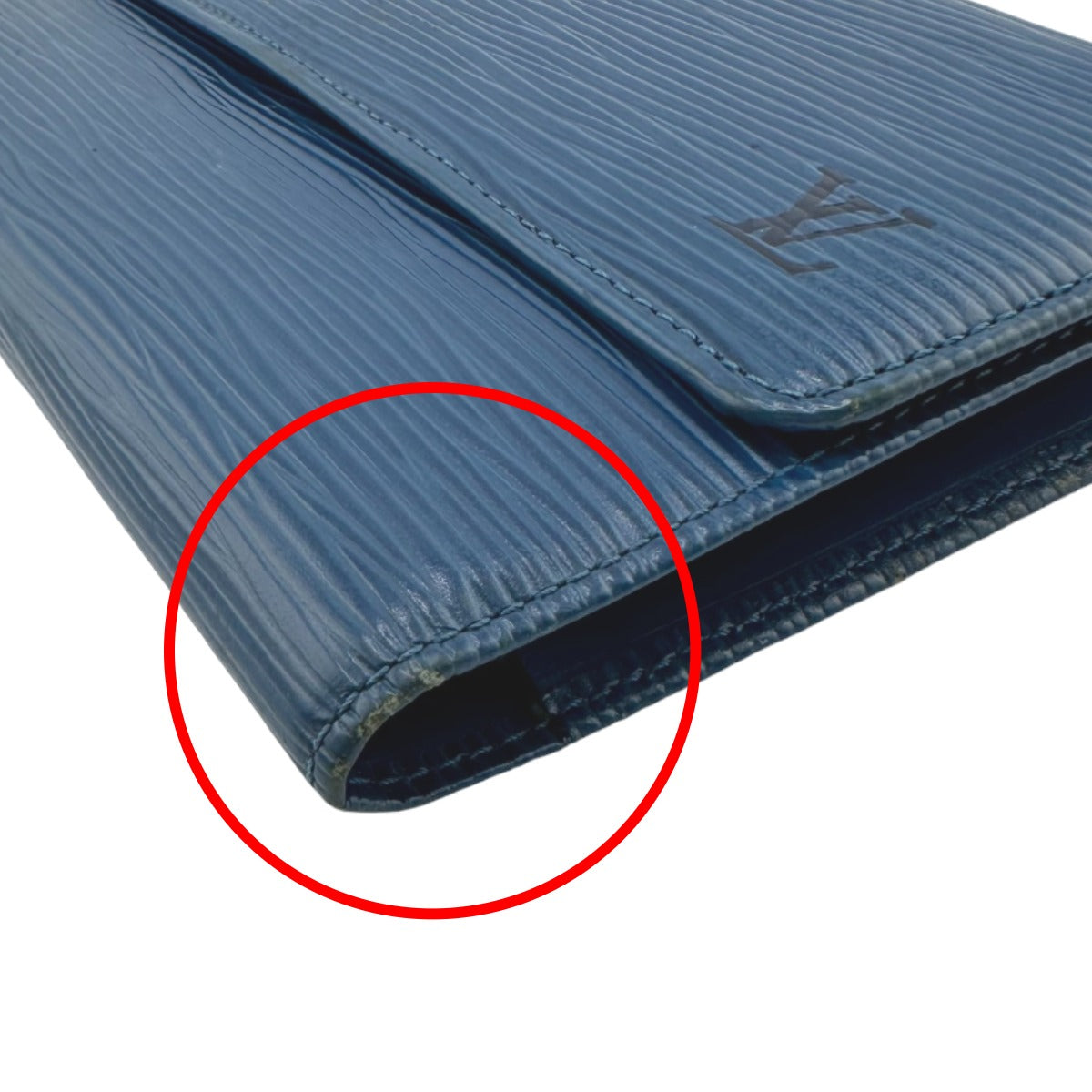 Louis Vuitton Long Wallet Purse M63385 Epi Leather Toledo Blue Long Wallet Purse Epi Porte Tresor