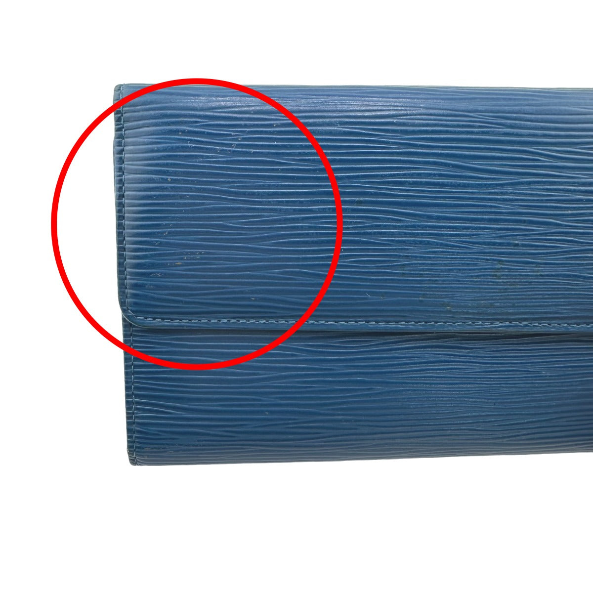 Louis Vuitton Long Wallet Purse M63385 Epi Leather Toledo Blue Long Wallet Purse Epi Porte Tresor