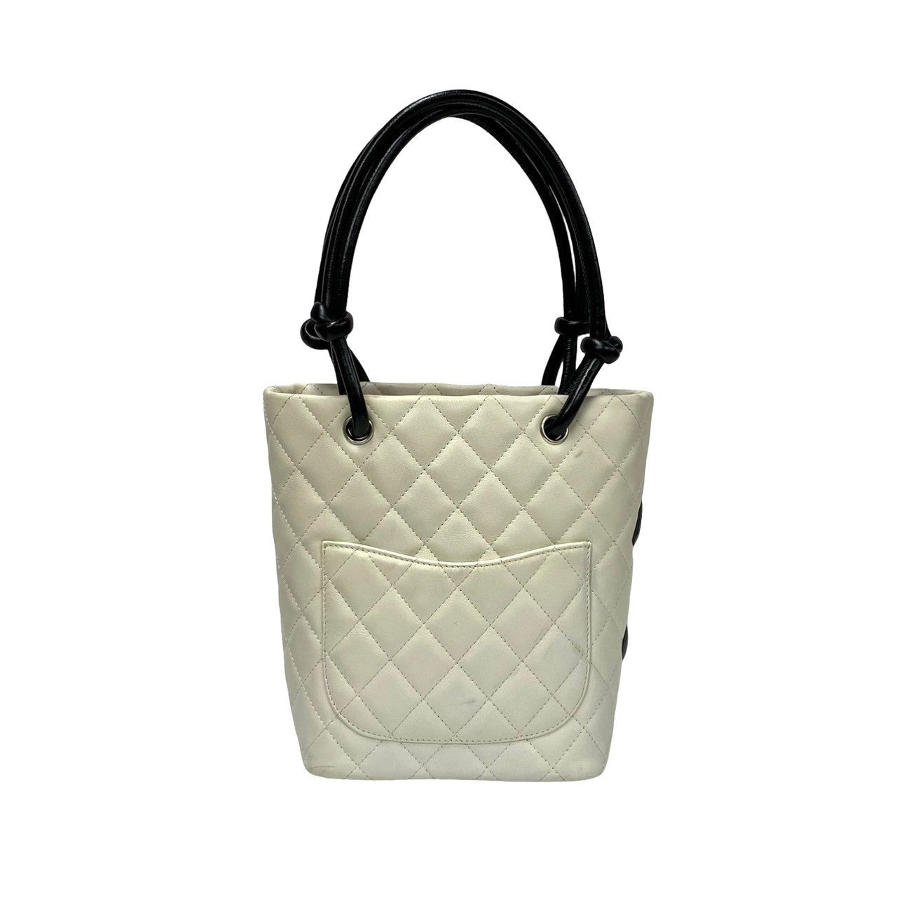 Chanel Handbag Leather Black Cambon Small