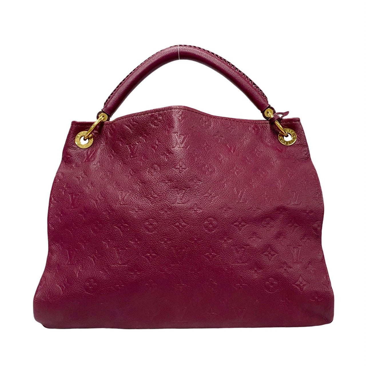 Louis Vuitton Shoulder Bag M94047 Leather Wine-Red Monogram Monogram Ann Platt Artsymm Women