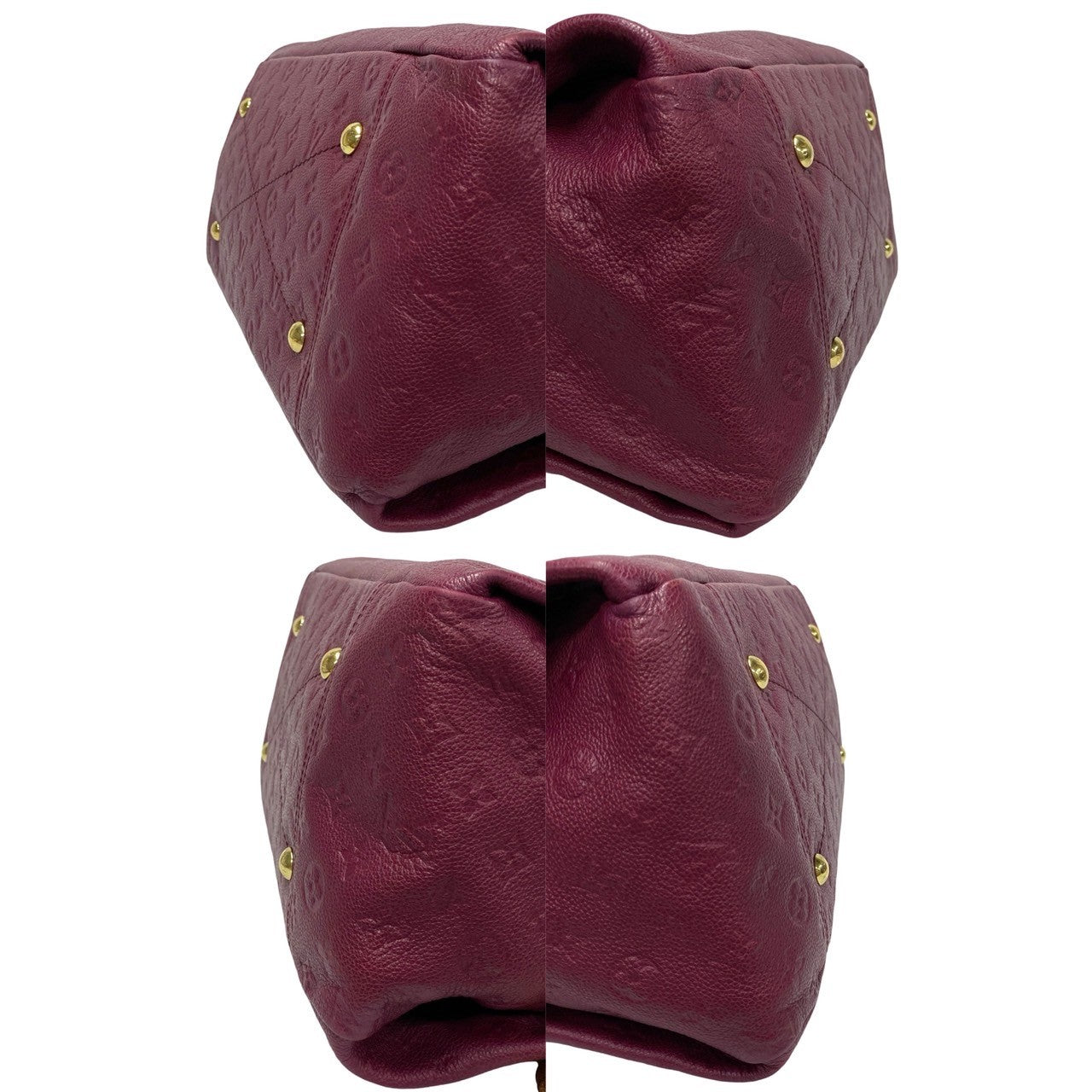 Louis Vuitton Shoulder Bag M94047 Leather Wine-Red Monogram Monogram Ann Platt Artsymm Women
