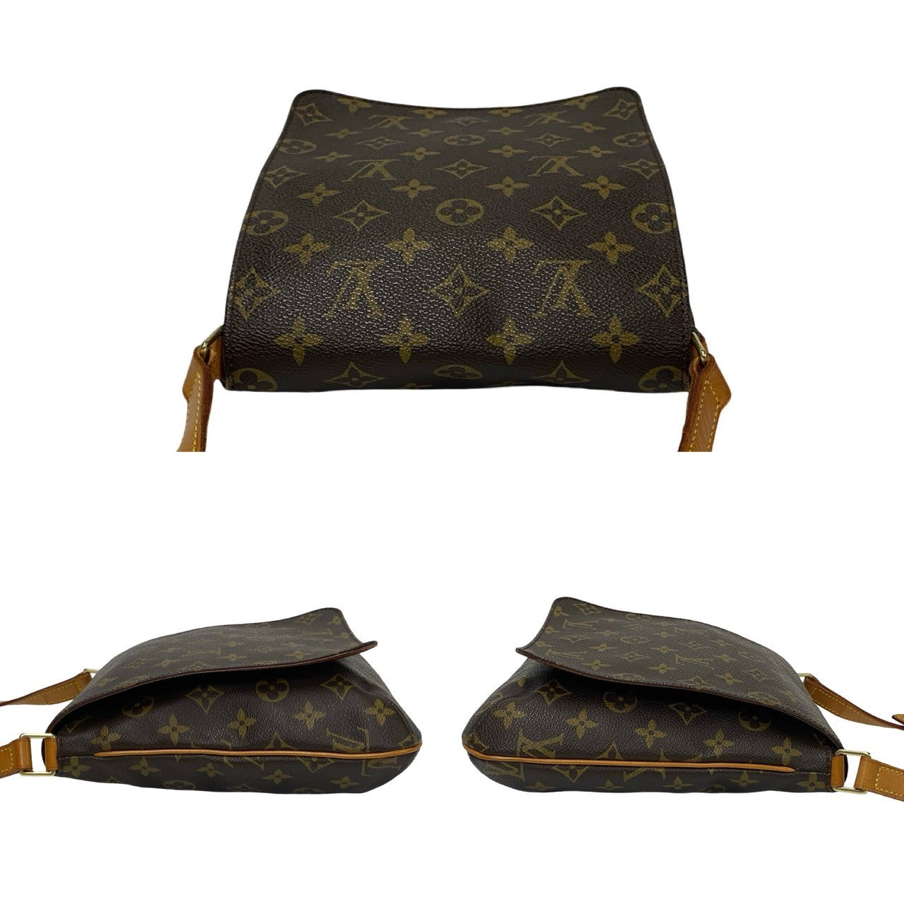 Louis Vuitton Shoulder Bag M51258 Leather, Pvc Brown Monogram Musette Salsa Women(Unisex)