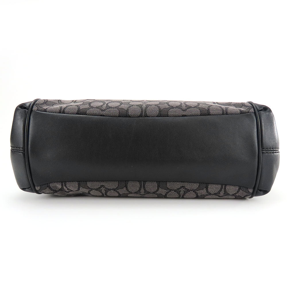 Coach Tote Bag F27579 Canvas, Leather Black Women