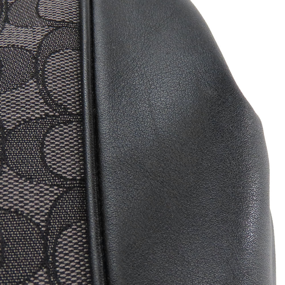 Coach Tote Bag F27579 Canvas, Leather Black Women