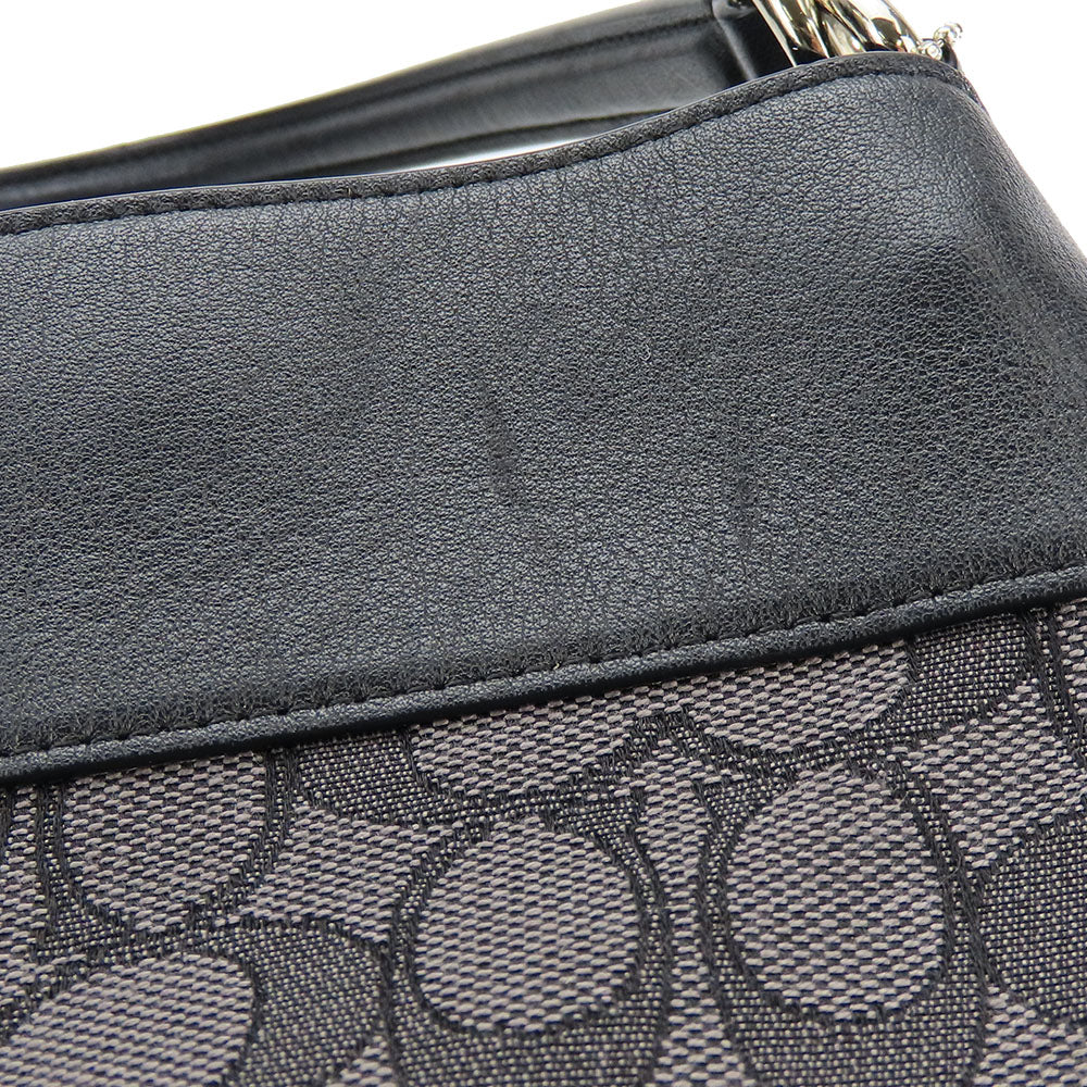 Coach Tote Bag F27579 Canvas, Leather Black Women