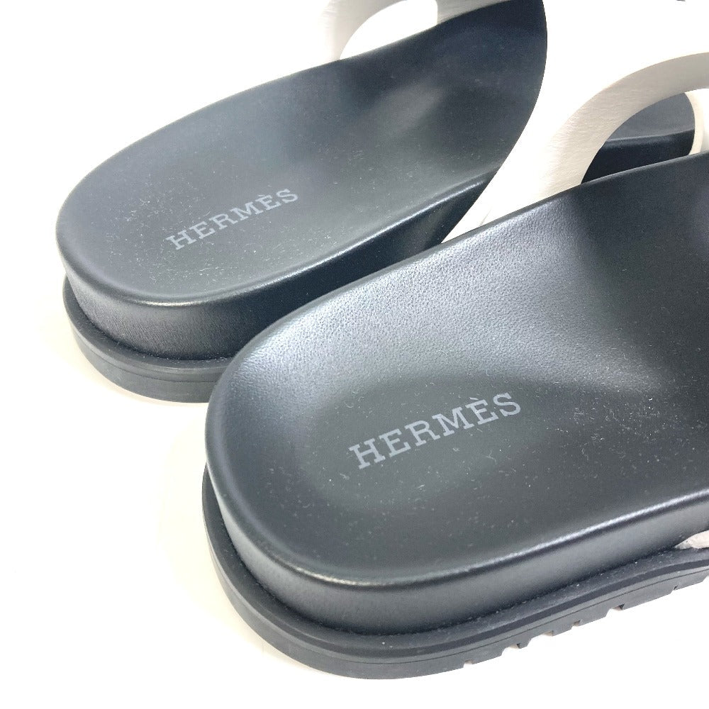 Hermes Sandals Leather White Edit Women 37