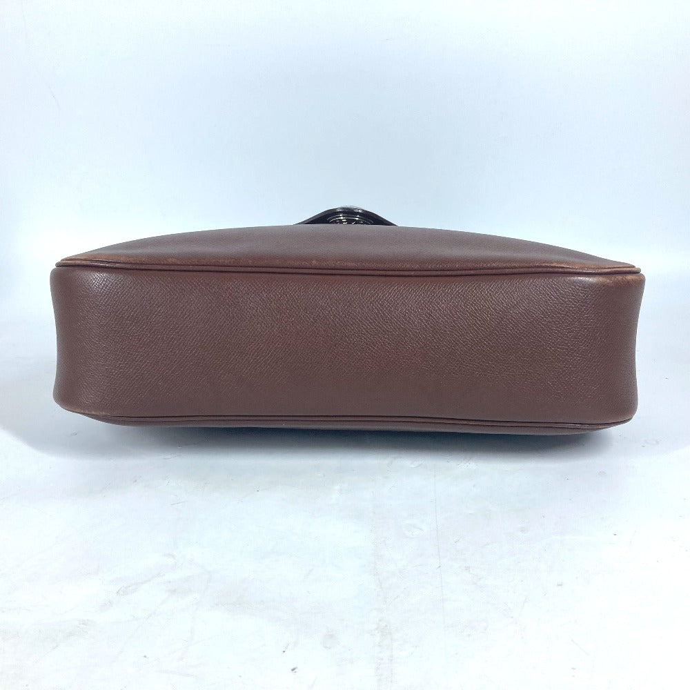 Hermes Shoulder Bag Leather Brown Christine Unisex(Unisex)