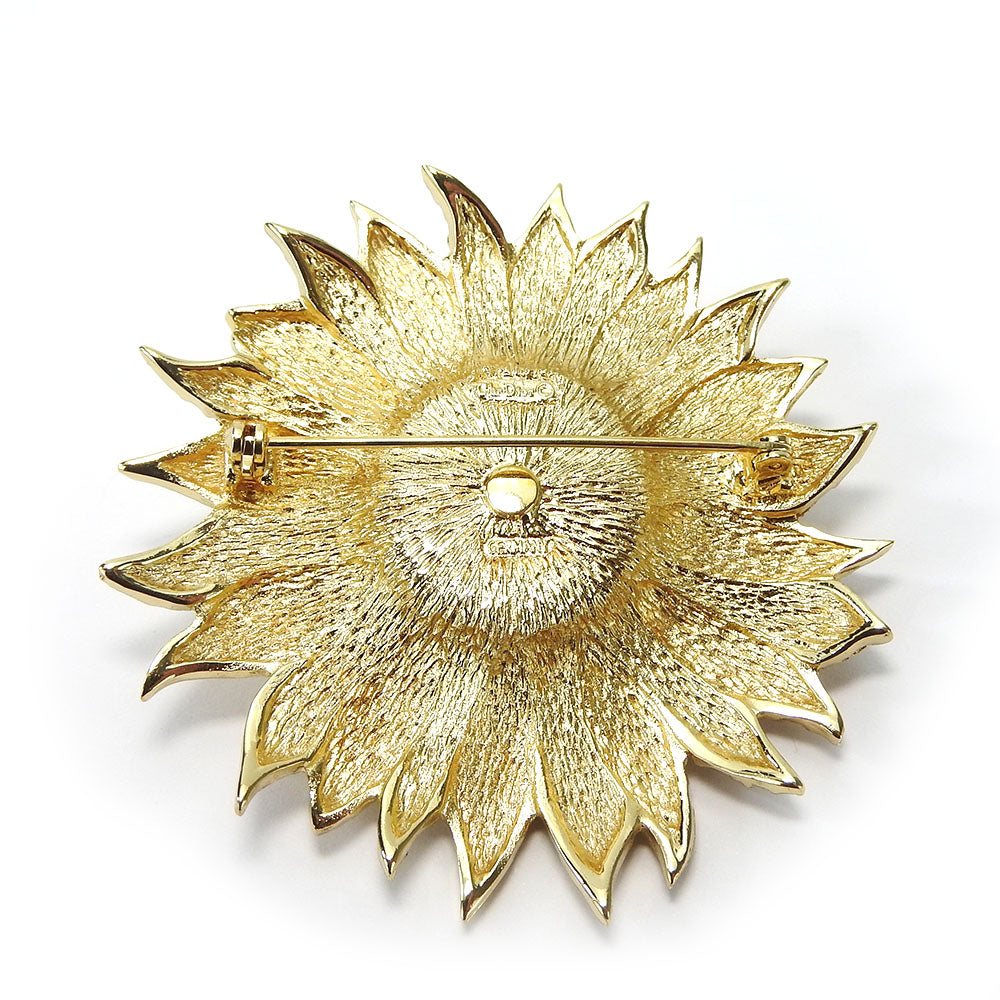 Christian Dior Brooch Metal Gold Women
