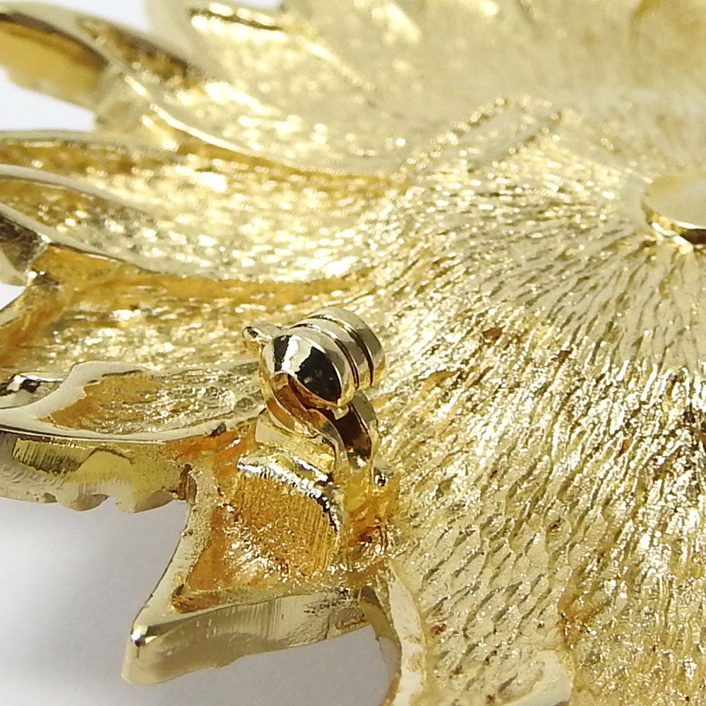 Christian Dior Brooch Metal Gold Women