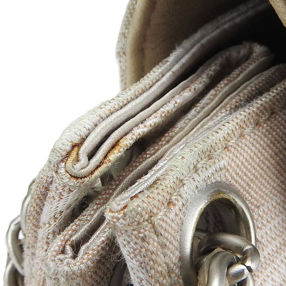 Chanel Shoulder Bag Nylon Beige New Travel Line Women