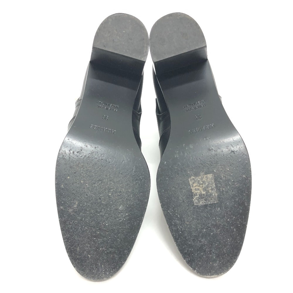 Hermes Boots Leather Black Frenchie Neo Kelly 36