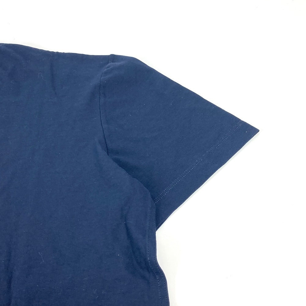 Hermes Short Sleeve T-Shirt Cotton Navy Pocket Mens S