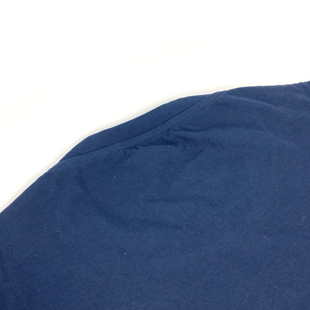 Hermes Short Sleeve T-Shirt Cotton Navy Pocket Mens S