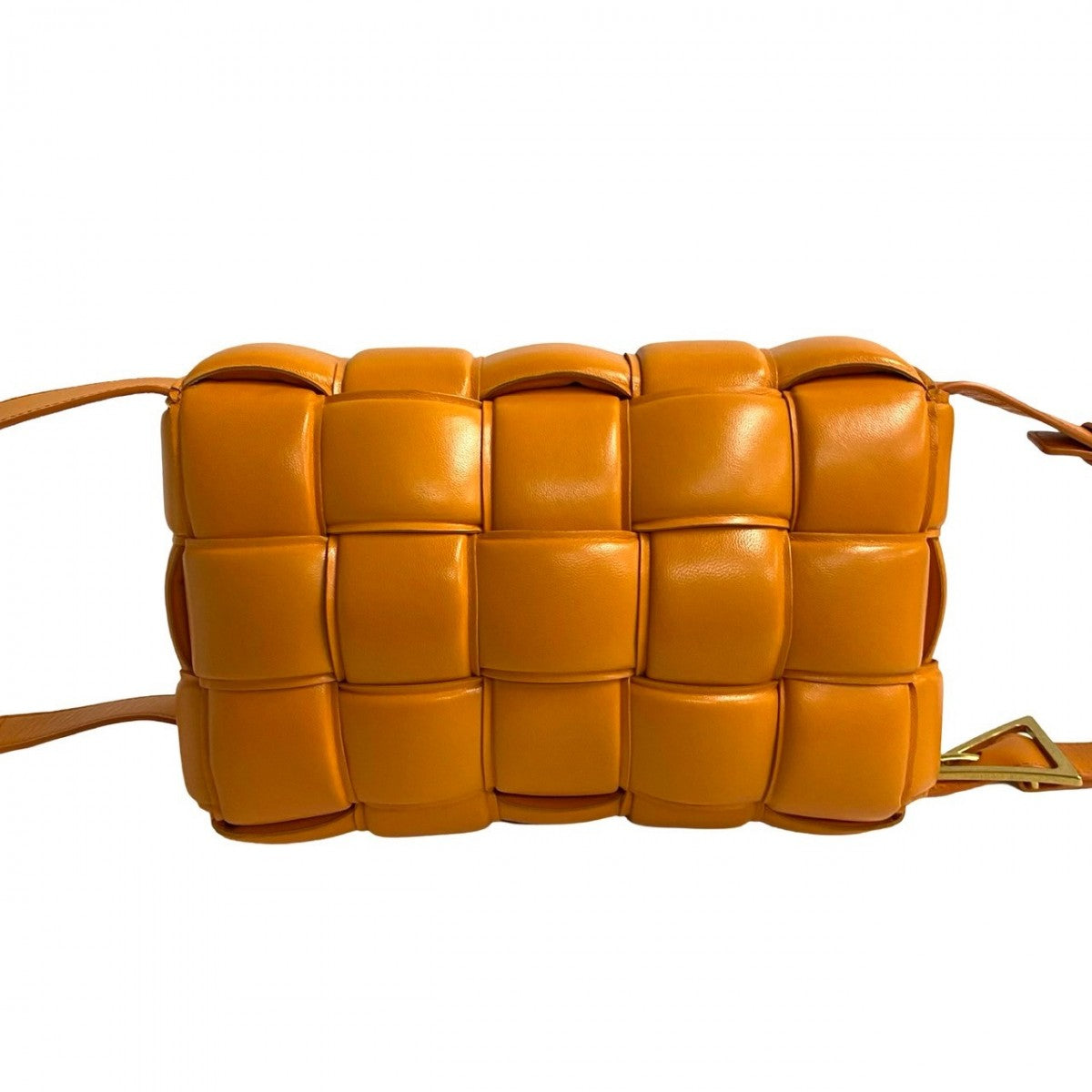 Bottegaveneta Shoulder Bag Leather Orange Padet Cassette Women