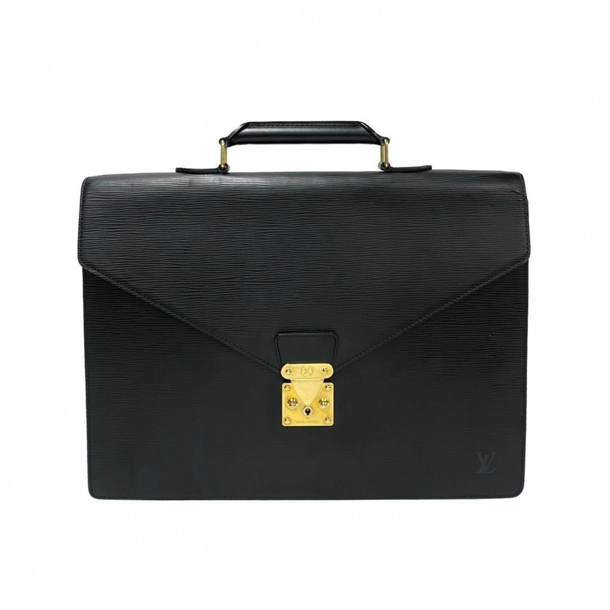 Louis Vuitton Business Bag M54412 Leather Black Epi Serviette Ambassador Mens