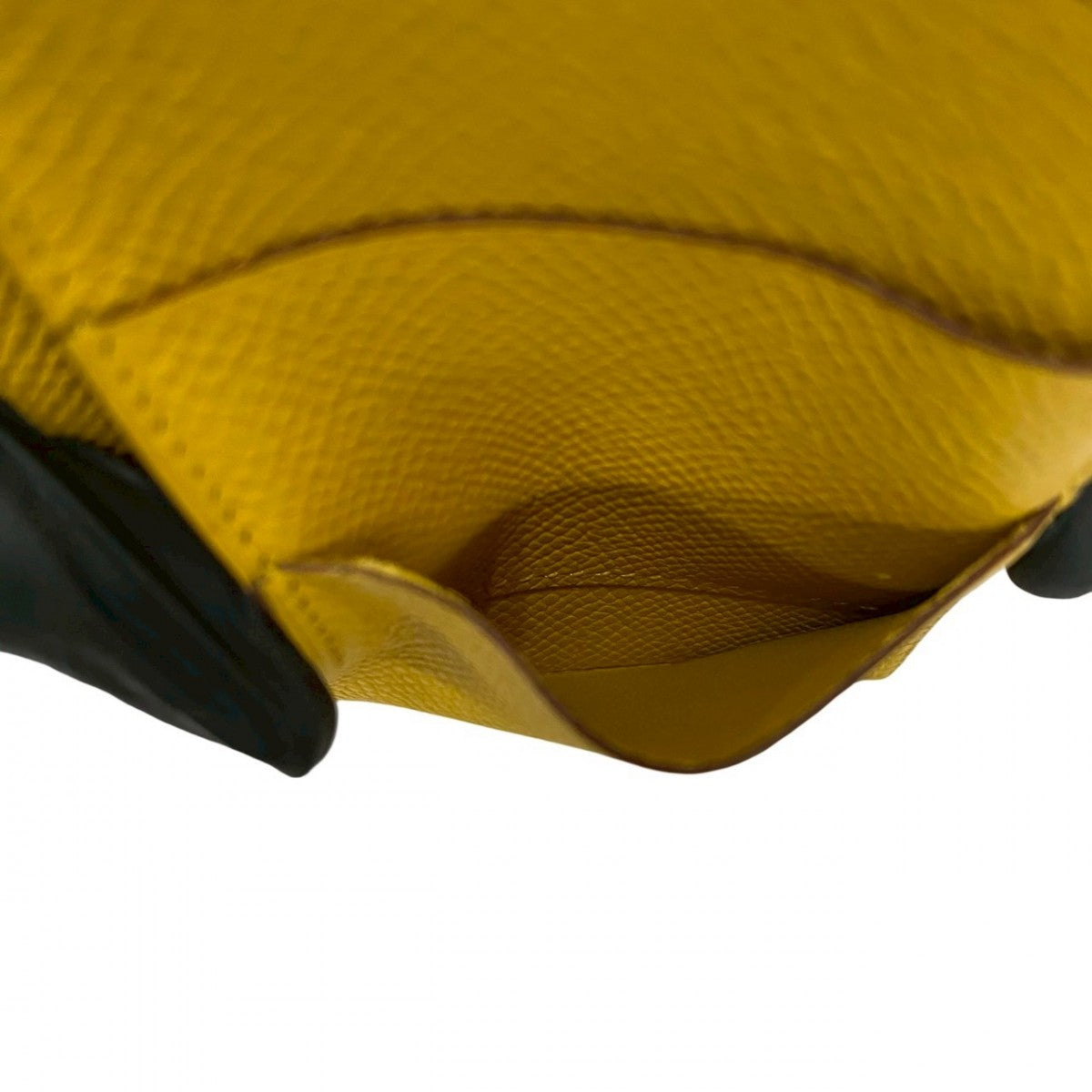 Hermes Long Wallet Purse Epsom Yellow Beansufla Women