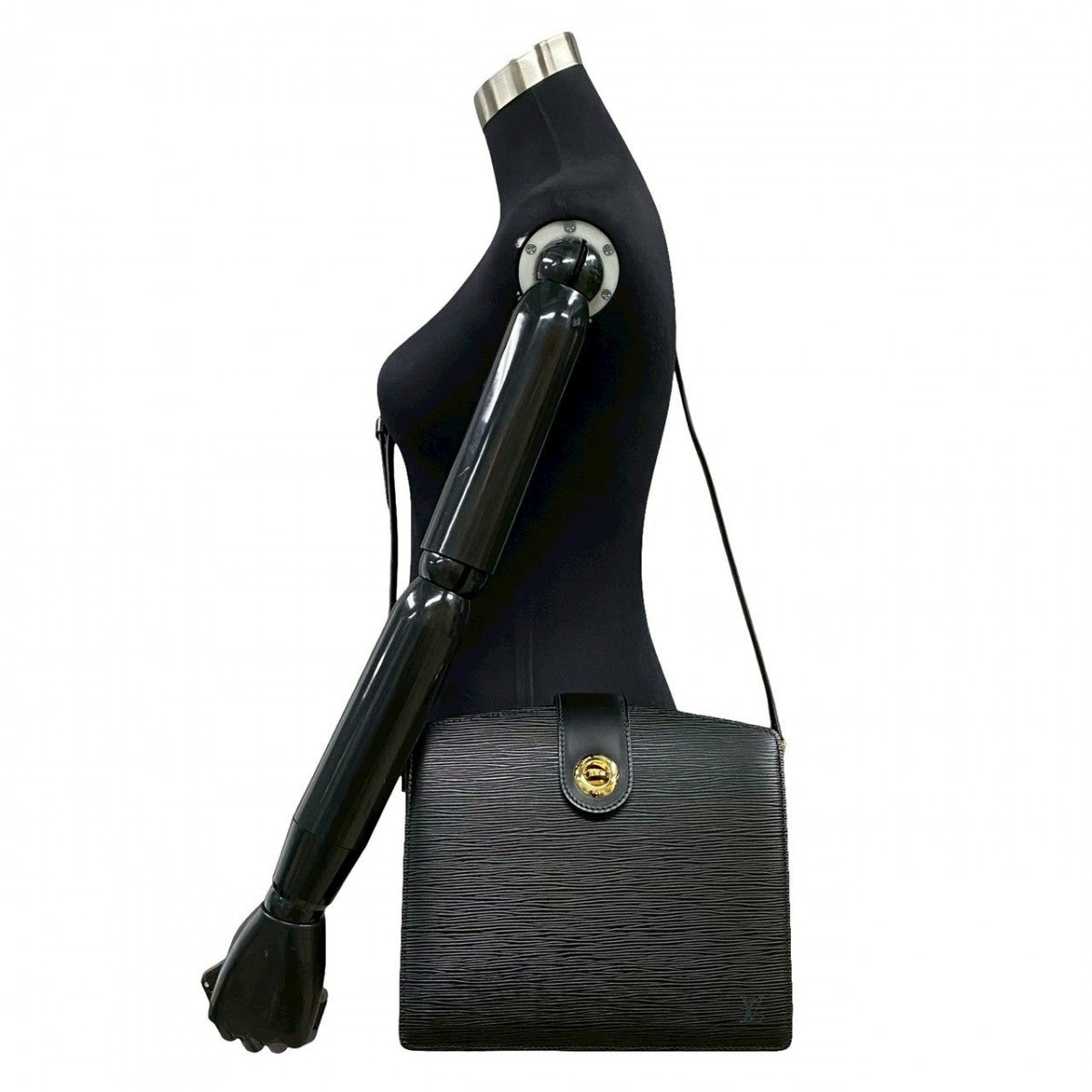 Louis Vuitton Shoulder Bag M52342 Epi Leather Black Epi Capuchin