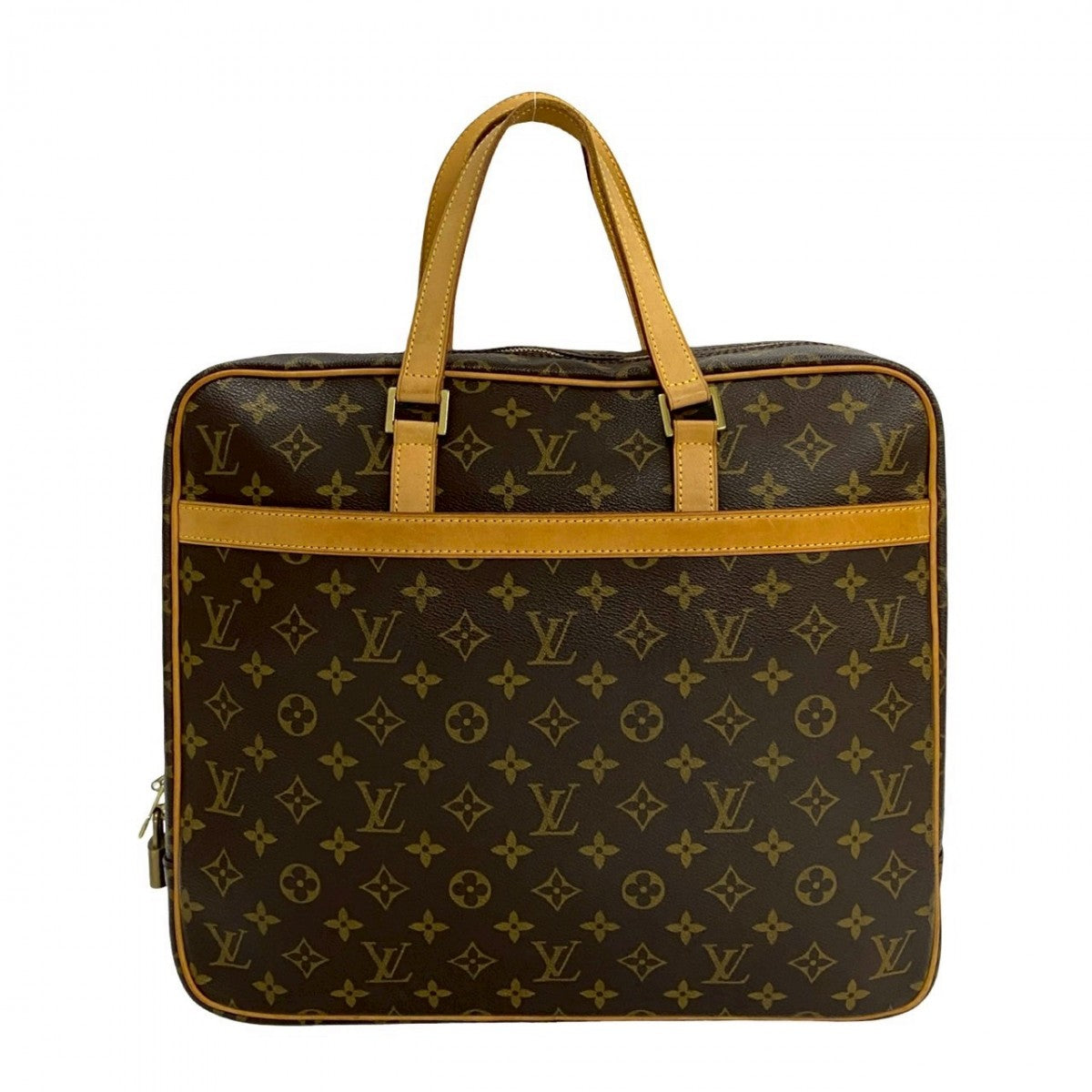 Louis Vuitton Business Bag M53343 Leather, Pvc Brown Monogram Portodocument Pegasus Mens