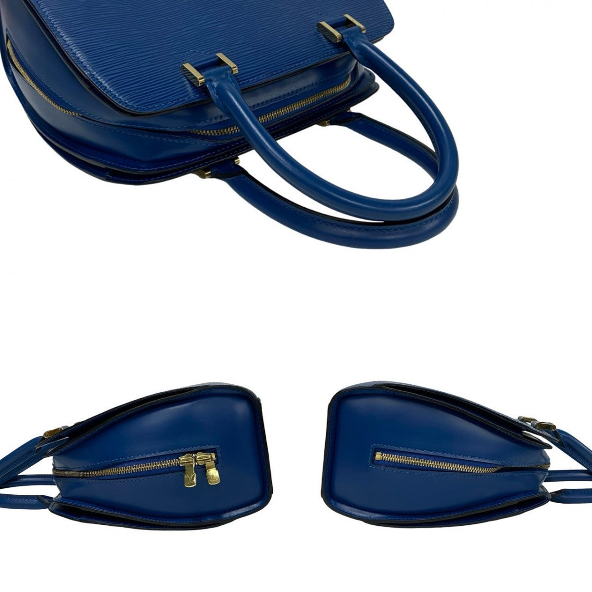 Louis Vuitton Handbag M52055 Epi Leather Blue Epi Ponneuf Women