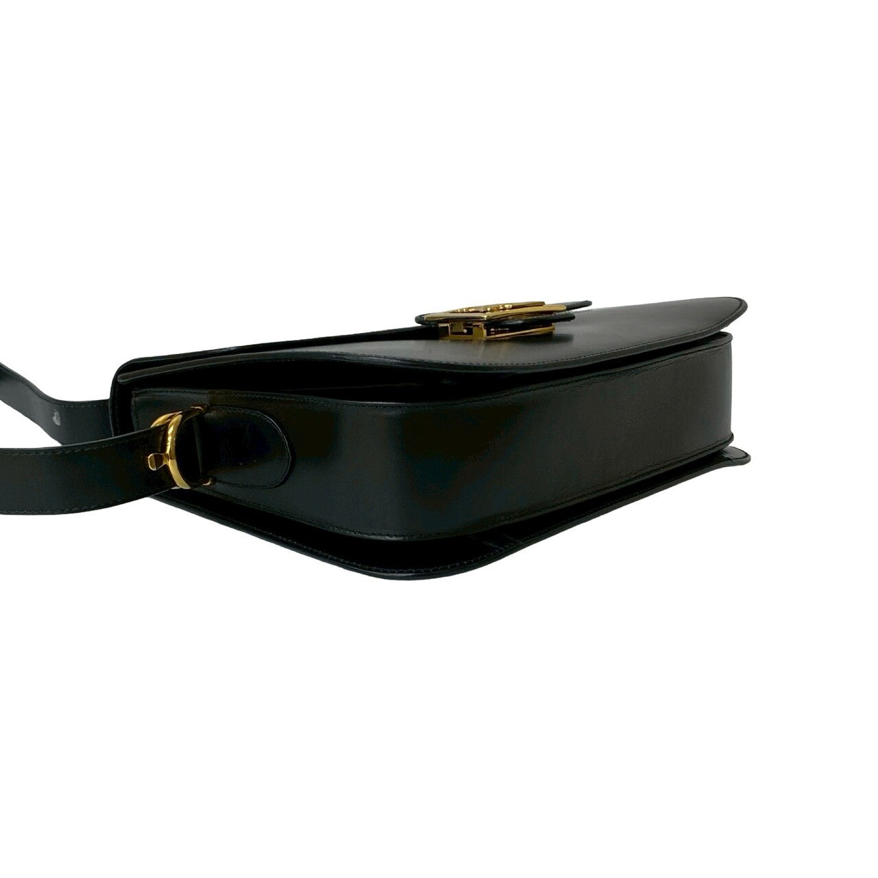 Celine Shoulder Bag Leather Black