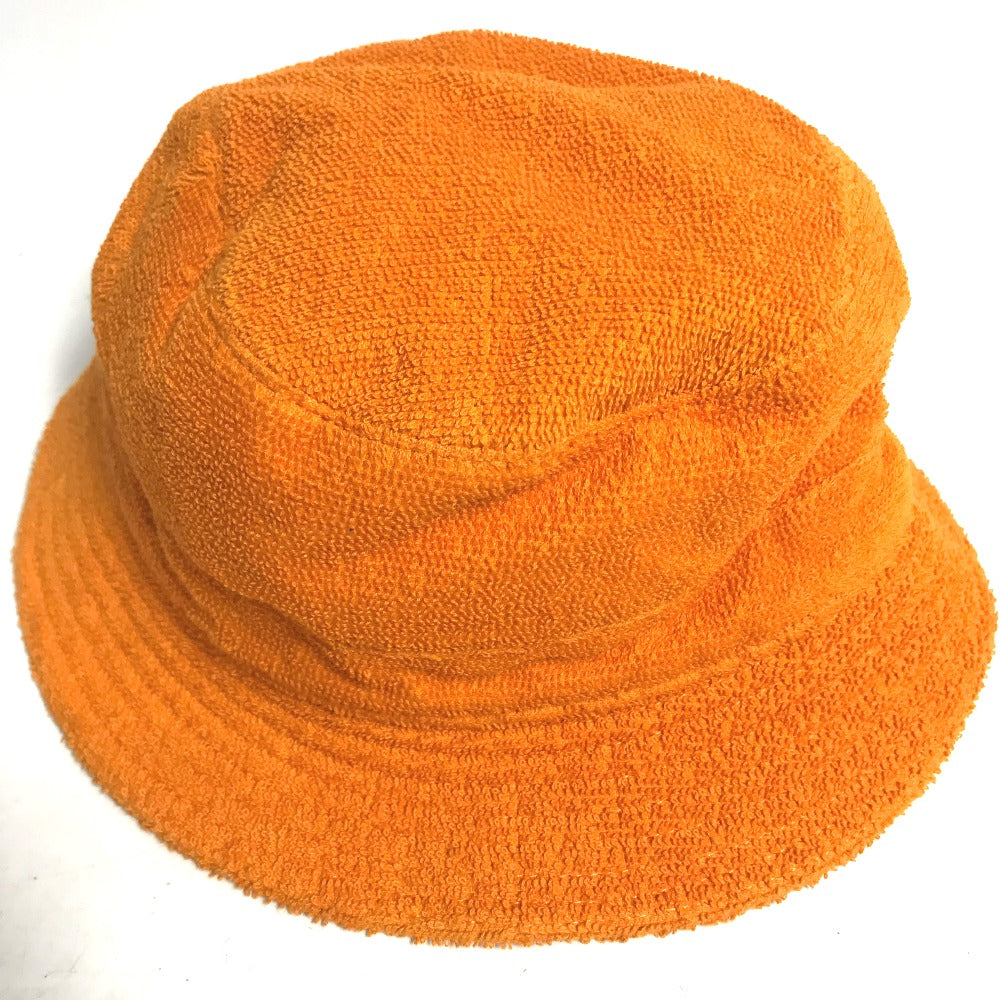 Hermes Hat Cotton Orange Pile H Logo Women 58