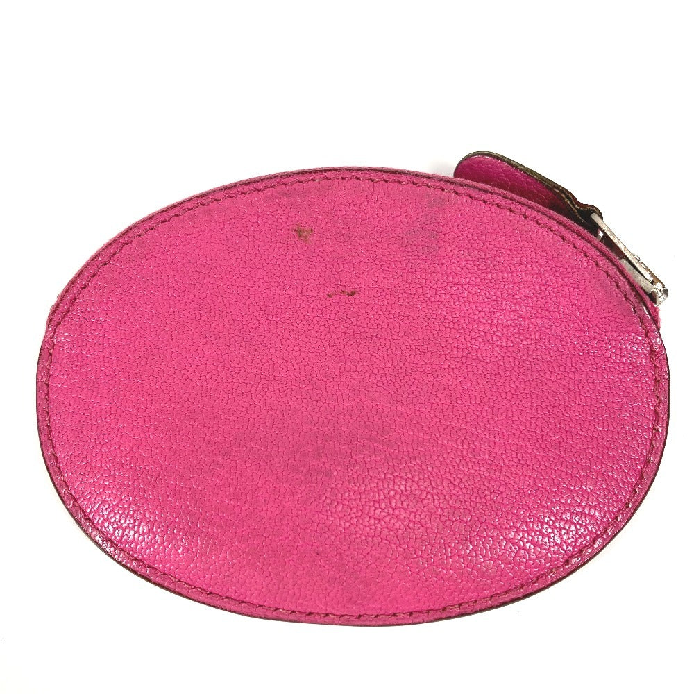 Hermes Coin Case Shave Pink Evelyn Logo Women