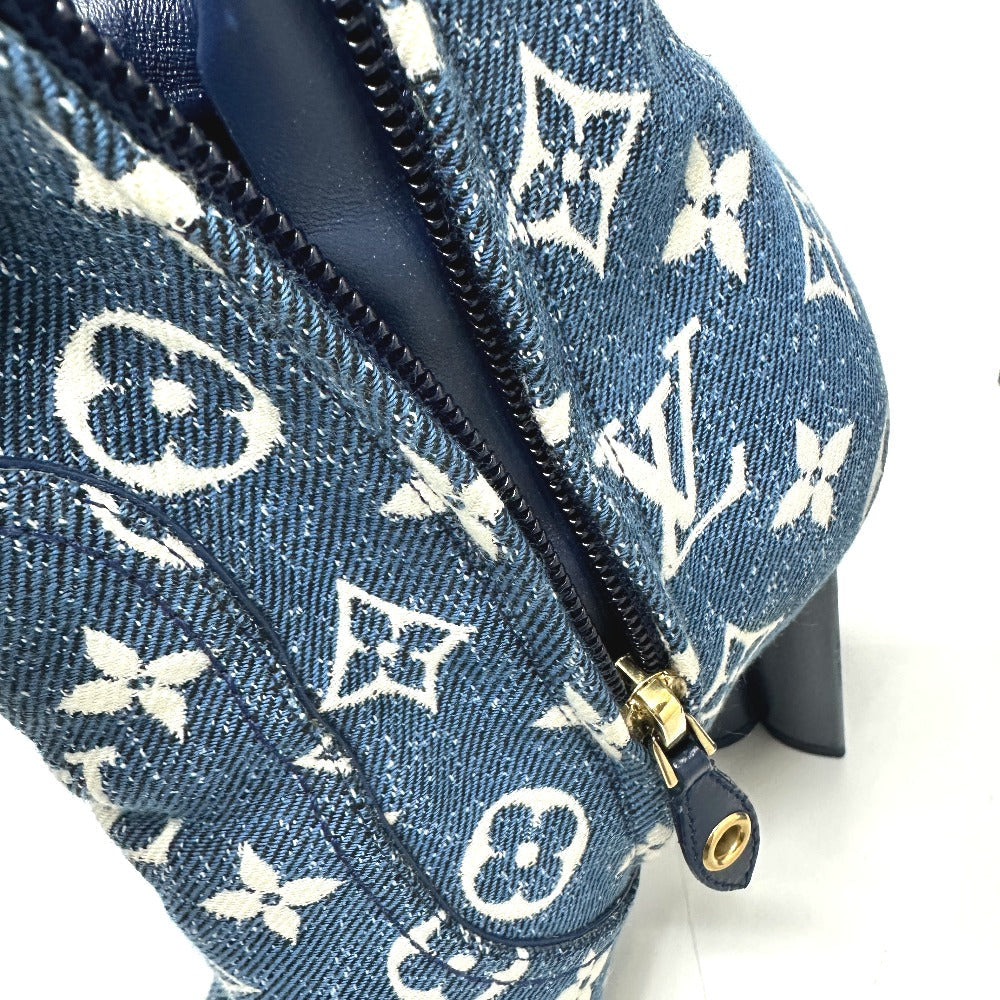 Louis Vuitton Boots Nl1201 Denim Blue Silhouette Line Women 36