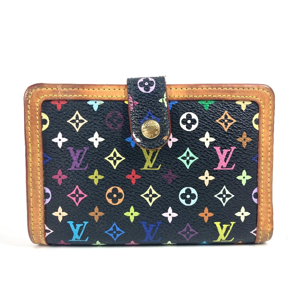 Louis Vuitton Folded Wallet M92988 Monogram Multicolor Canvas Black Monogram Multicolor Porto