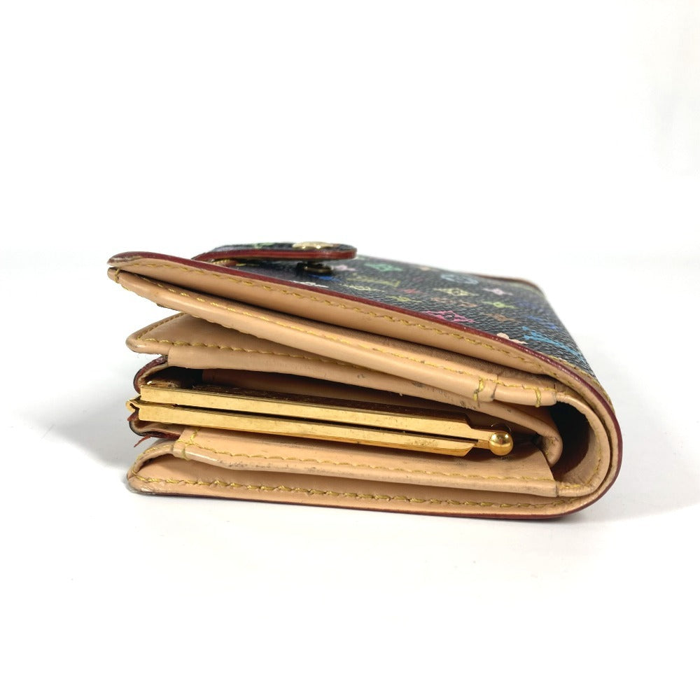 Louis Vuitton Folded Wallet M92988 Monogram Multicolor Canvas Black Monogram Multicolor Porto