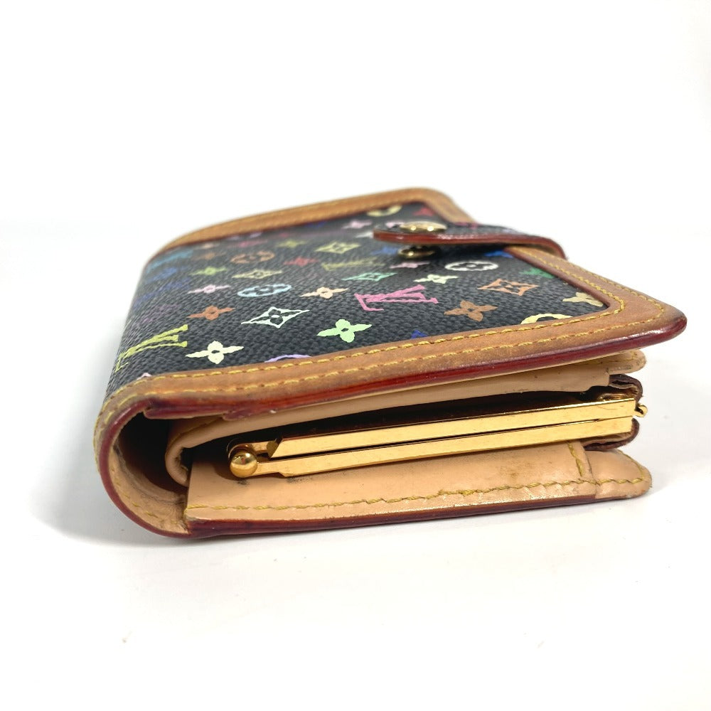 Louis Vuitton Folded Wallet M92988 Monogram Multicolor Canvas Black Monogram Multicolor Porto