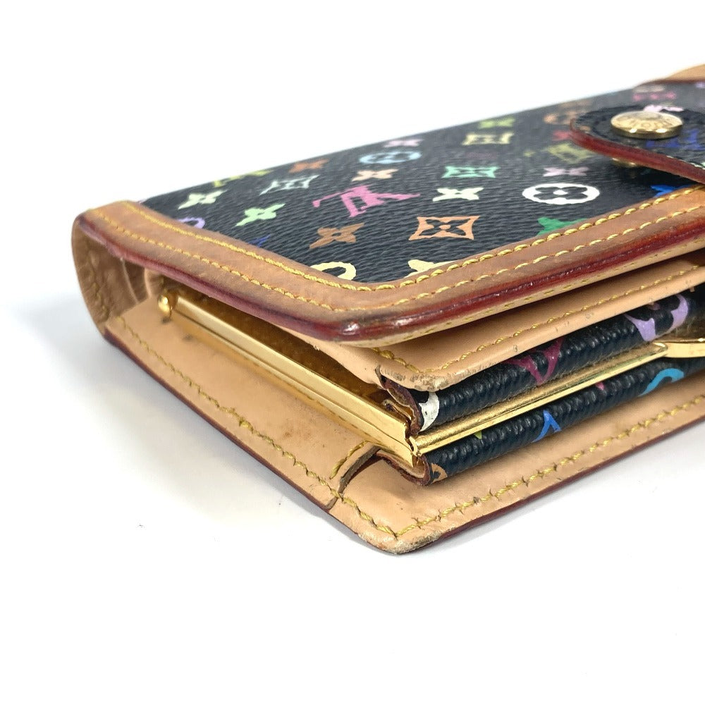Louis Vuitton Folded Wallet M92988 Monogram Multicolor Canvas Black Monogram Multicolor Porto