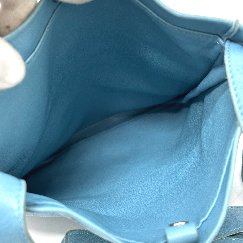Hermes Shoulder Bag Leather Blue Crude Cell