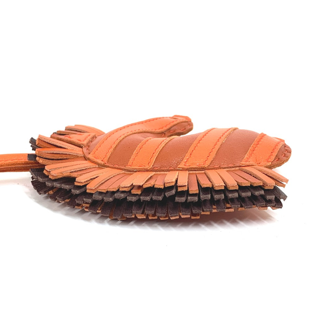 Hermes Bag Charm Leather / Anemiro Orange Gee Gee Savannah Women(Unisex)