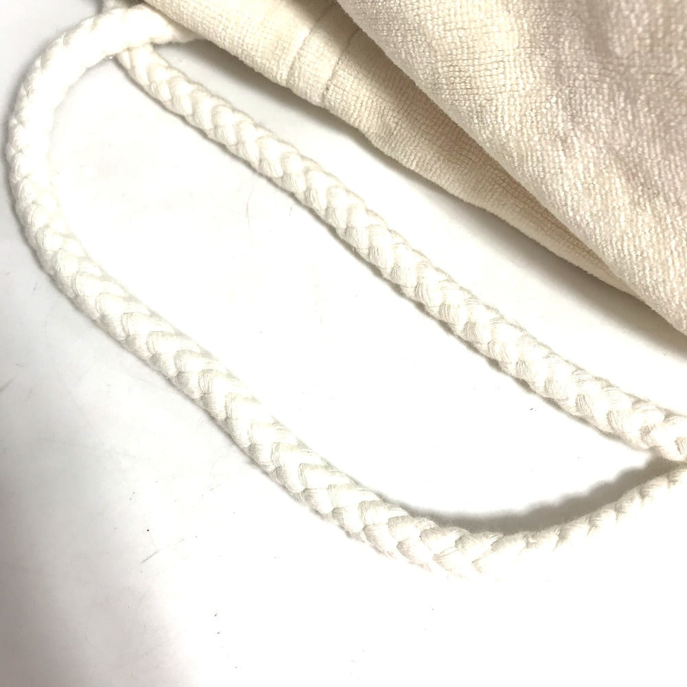 Hermes Shoulder Bag Cotton White Marine Pattern Purse Women