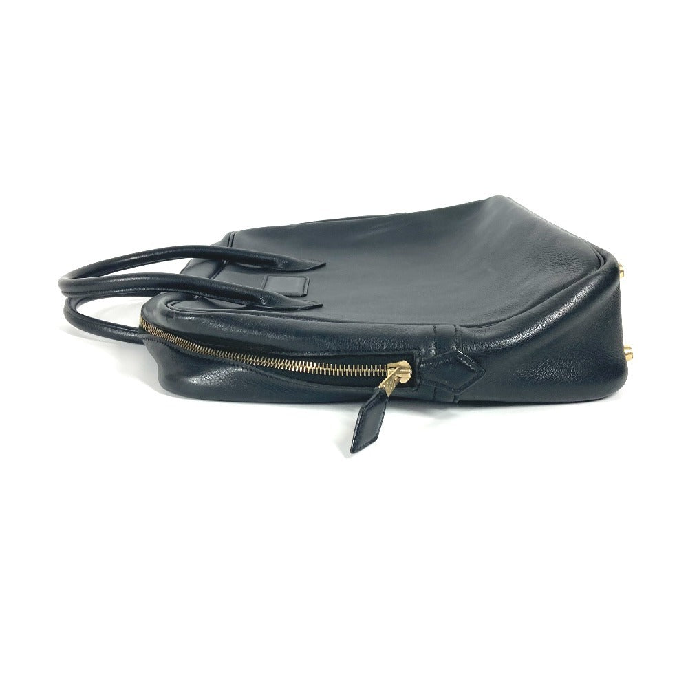 Hermes Business Bag Leather Black Eiffel Mens