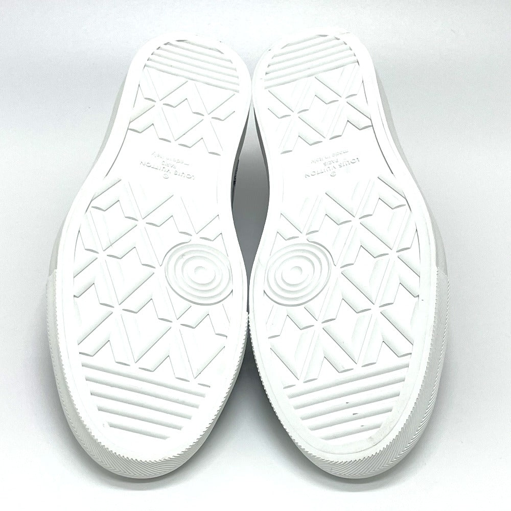 Louis Vuitton Sneakers 1A90Ga Leather , Metallic Damier Leather Gray Damier Tattoo Line 7