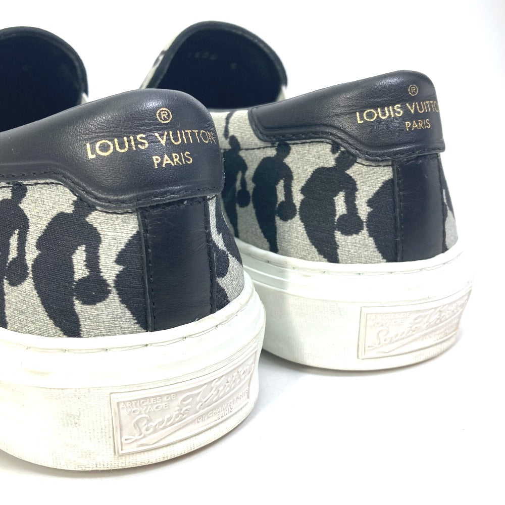 Louis Vuitton Slip-On Canvas, Canvas Gray Nba Collaboration Trocadero Sneakers Slip-On Mens 6