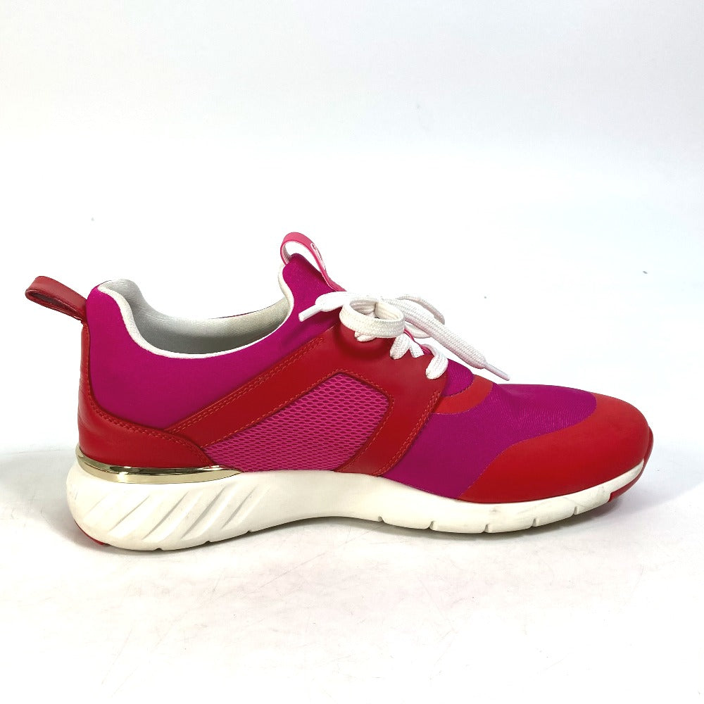 Louis Vuitton Sneakers Nylon, Nylon Pink By Color Logo Women 36