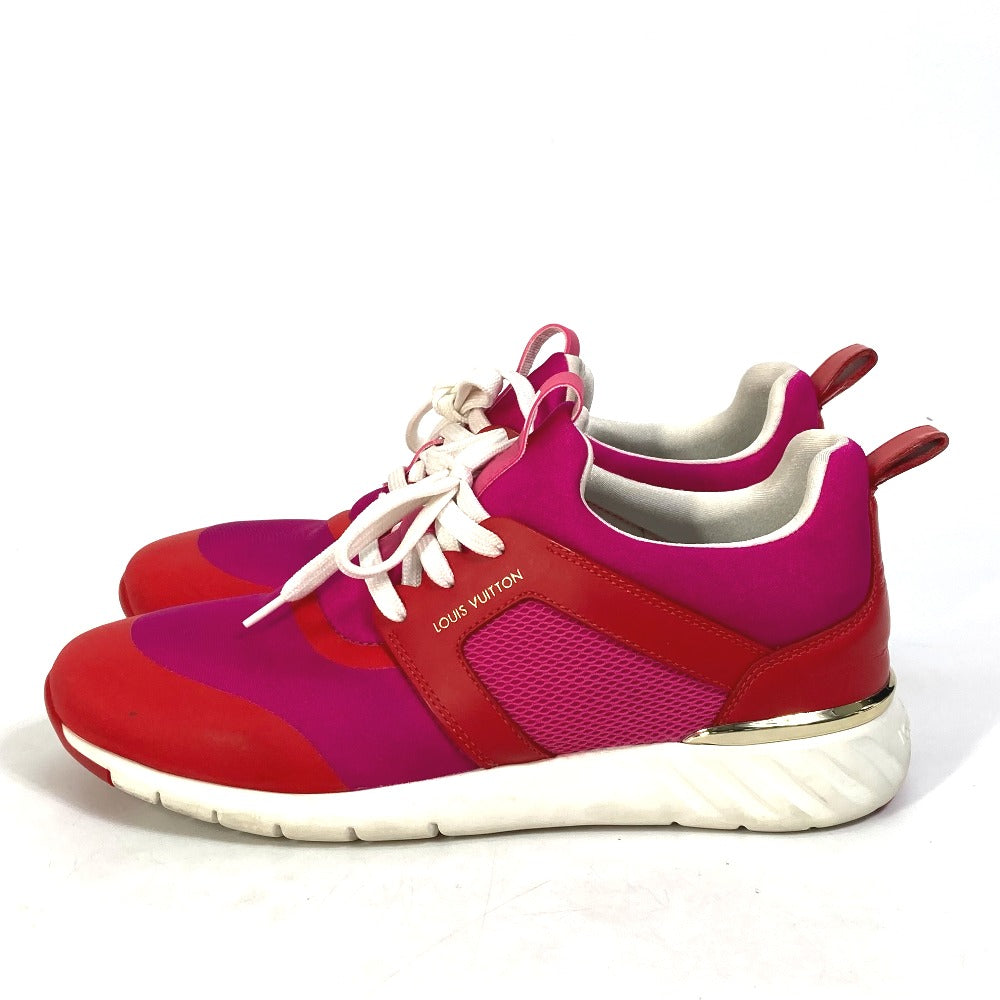 Louis Vuitton Sneakers Nylon, Nylon Pink By Color Logo Women 36