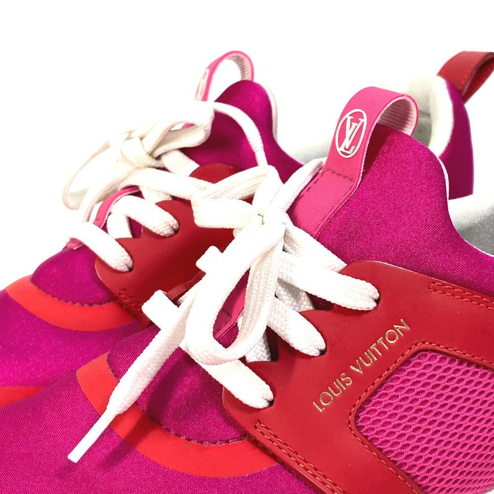 Louis Vuitton Sneakers Nylon, Nylon Pink By Color Logo Women 36