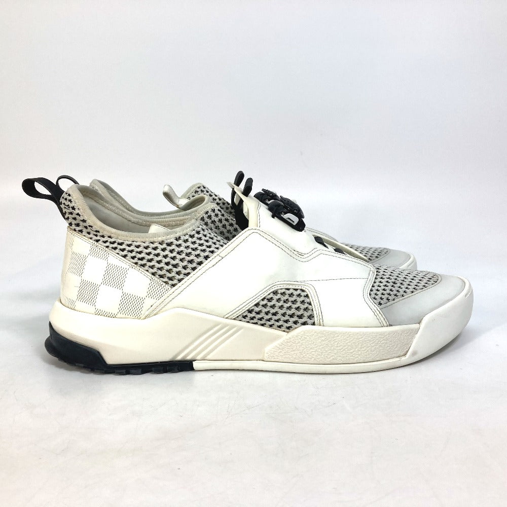 Louis Vuitton Sneakers Leather, Knit White Fuel Power Sneakers 8.5