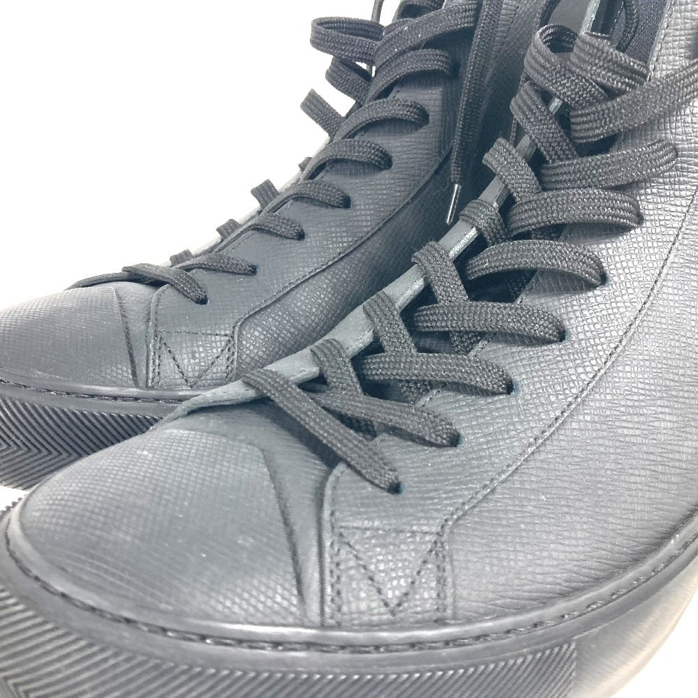Louis Vuitton Sneakers Leather Black Rainbow Logo Mens 8 1/2