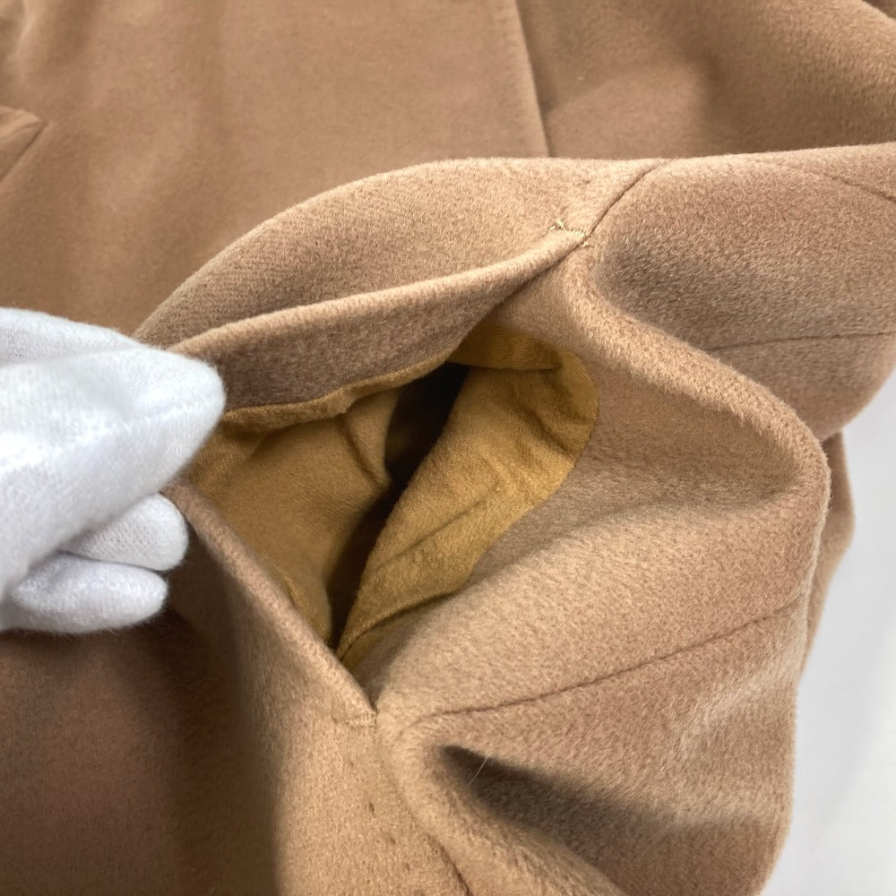 Max Mara Coat Wool Brown Studio Stand Collar Coat Women 40